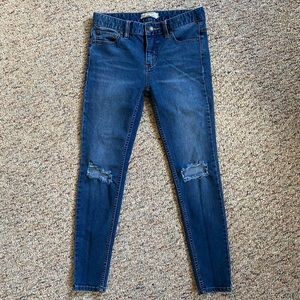 Free People high waisted, distressed denim jeans